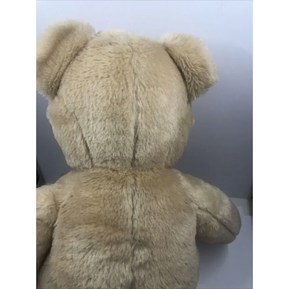 Build a Bear Plush Smiling Teddy Bear Tan Plain Stuffed Animal Toy BAB